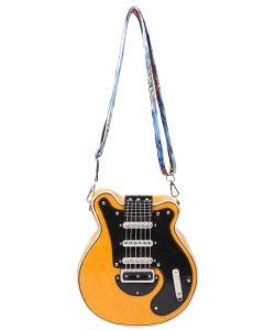 Guitar Shape Crossbody Bag 34-2021 YELLOW